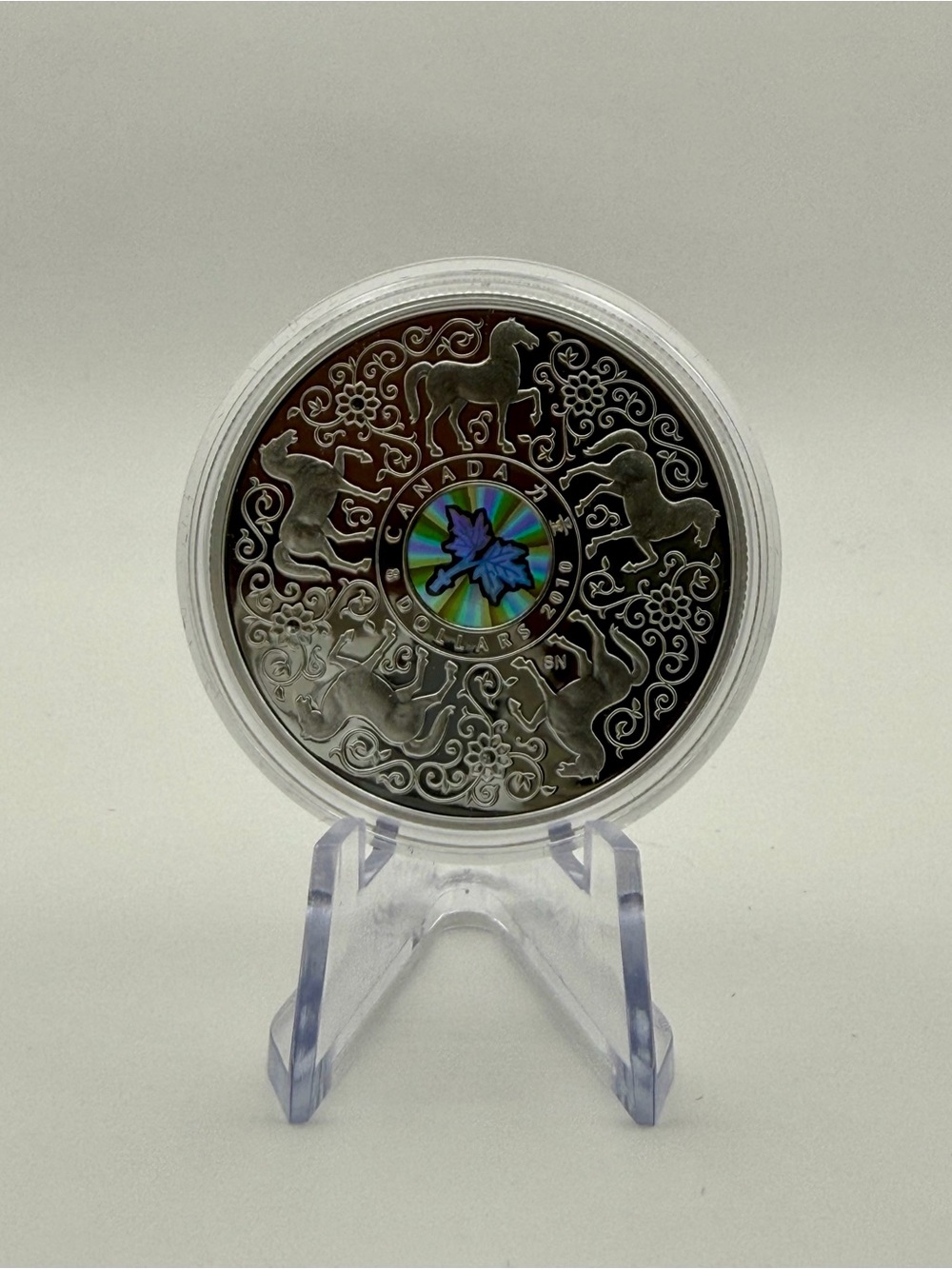 2010 $8 Royal Canadian Mint Maple of Strength Silver Hologram Coin Set